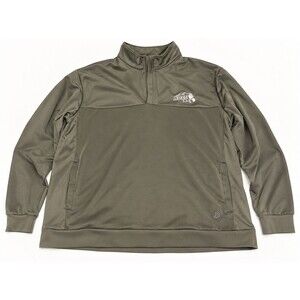 Authentic NDSU North Dakota‎ State Bison Quarter Zip Pullover 2XL Gray